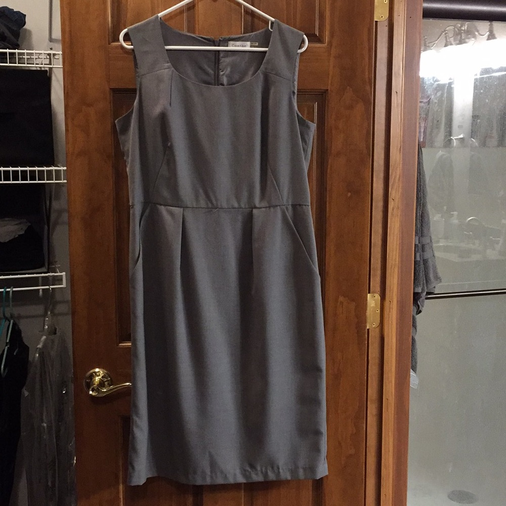 Calvin Klein suit dress & cropped jacket